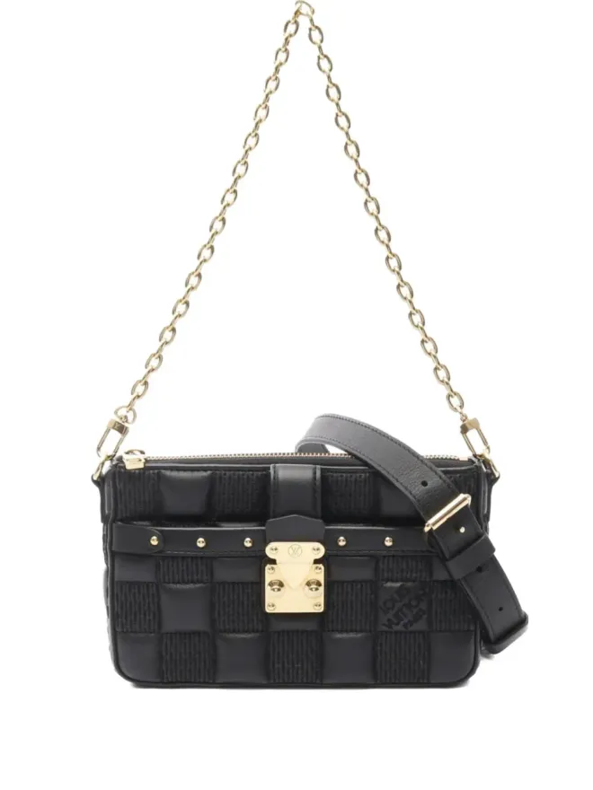 Louis Vuitton Pre-Owned Louis Vuitton Pre-Owned Troca PMショルダーバッグ ブラックの商品画像