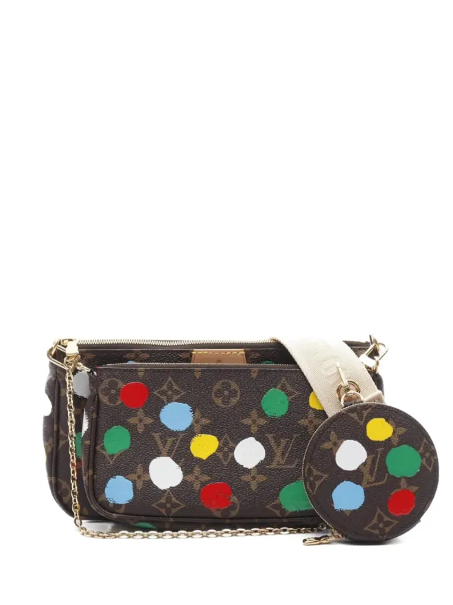 Louis Vuitton Pre-Owned Louis Vuitton ビンテージ 2021s×草間彌生 ミニ ポシェット・アクセソワーズ バッグの商品画像