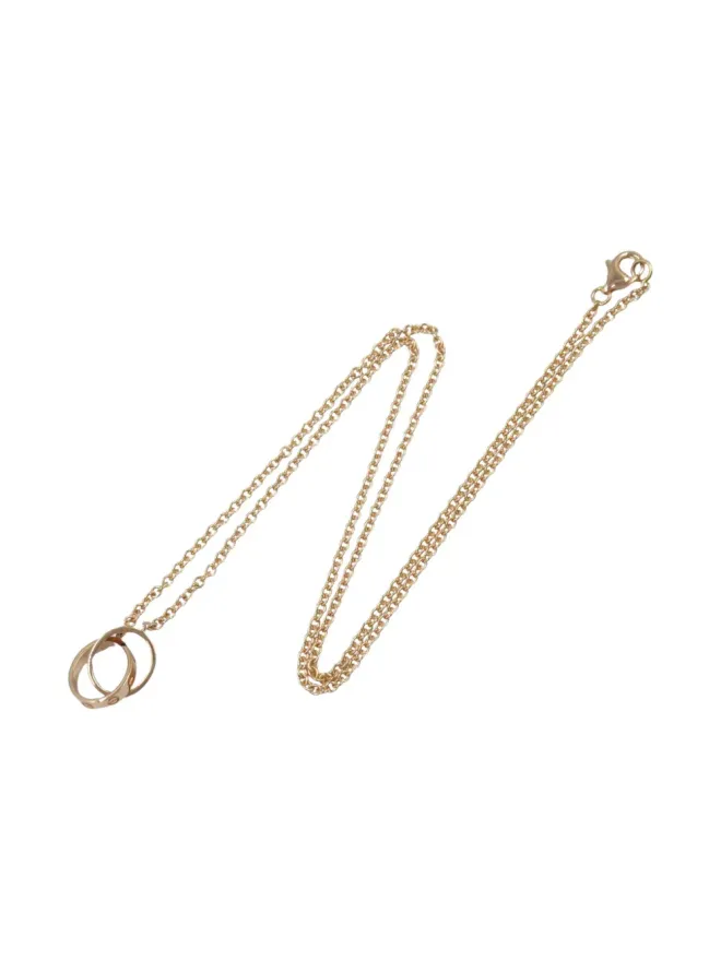 Cartier Cartier 18K ローズゴールド インターロッキングサークル ネックレス - ピンクの商品画像