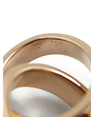 Cartier 18K ローズゴールド インターロッキングサークル ネックレス - ピンク - サムネイル4
