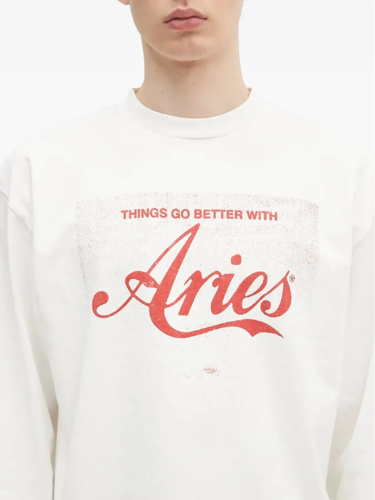 Aries ロングスリーブ ロゴプリント スウェットシャツ - 画像5
