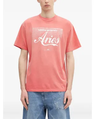 Aries ロゴプリントTシャツ - サムネイル1