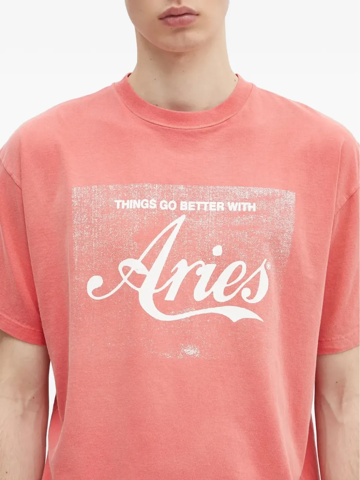 Aries ロゴプリントTシャツ - 画像5