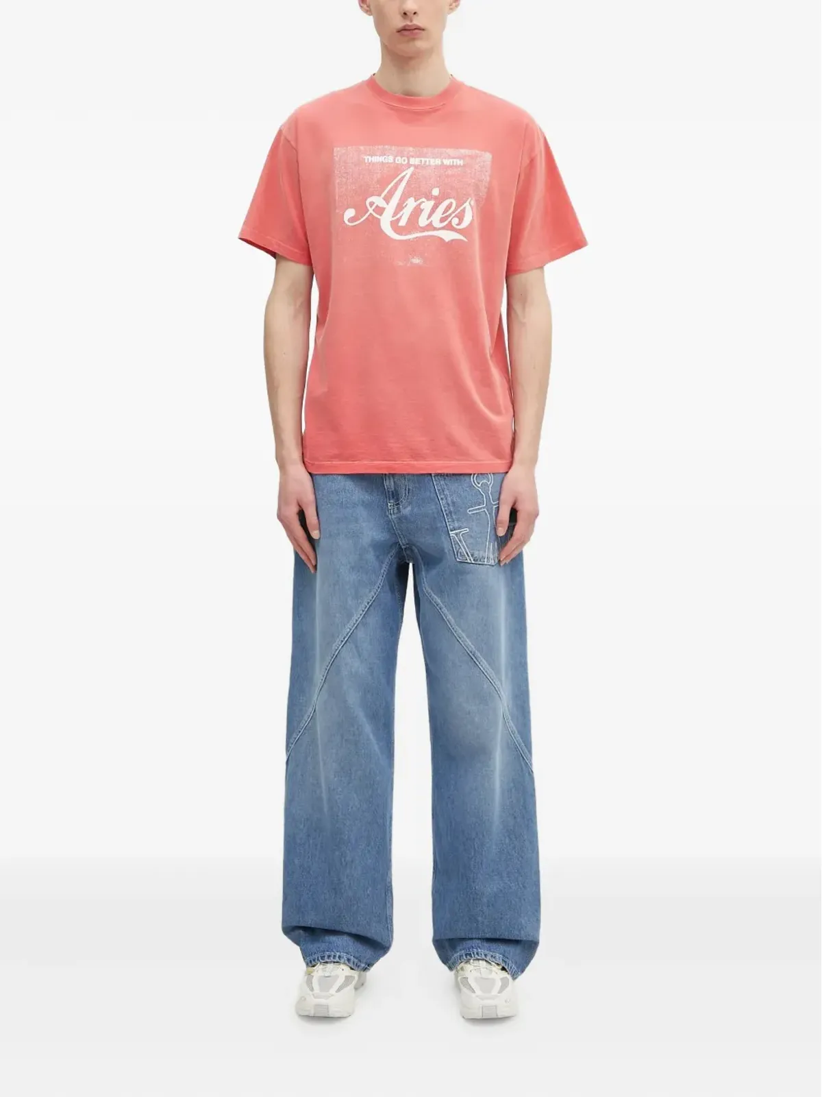 Aries ロゴプリントTシャツ - 画像2
