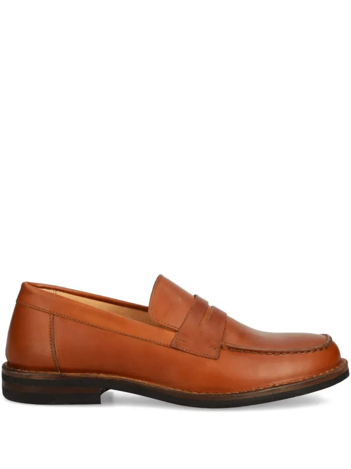 Astorflex Mokaflex penny leather loafers - Brown - 画像1