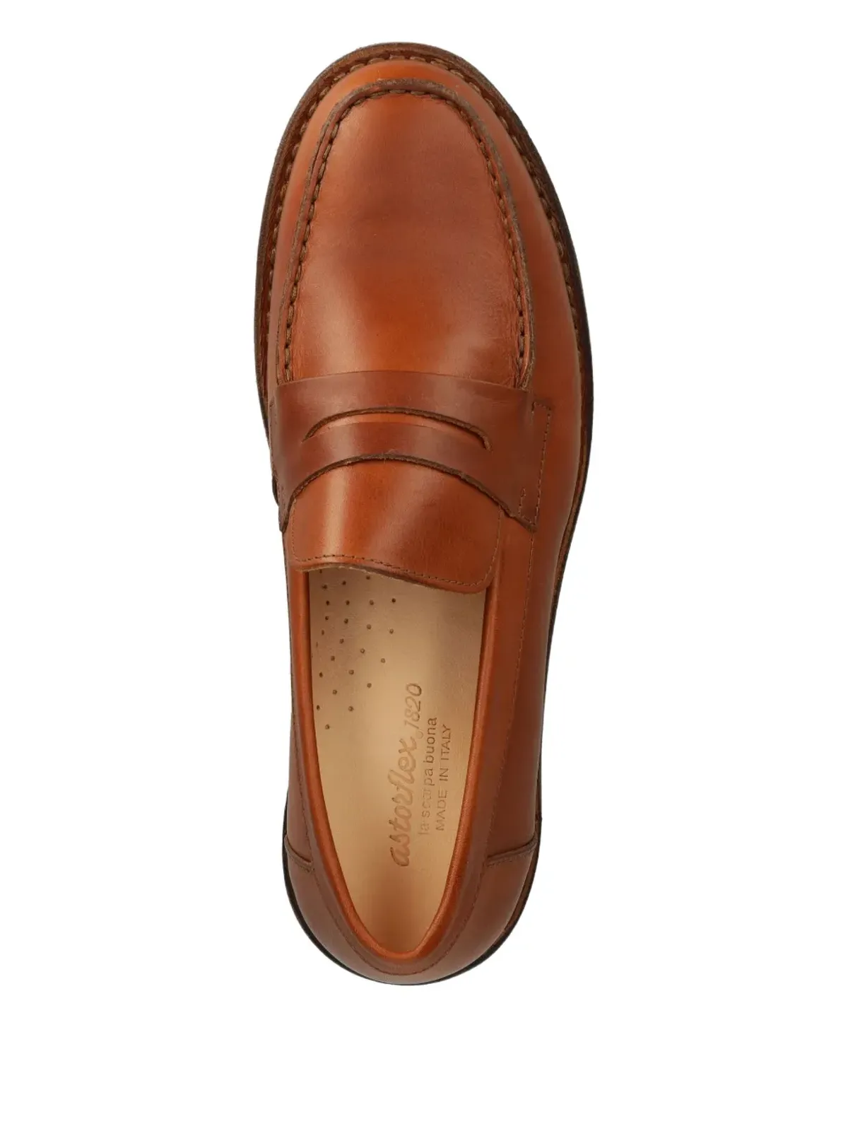 Astorflex Mokaflex penny leather loafers - Brown - 画像3