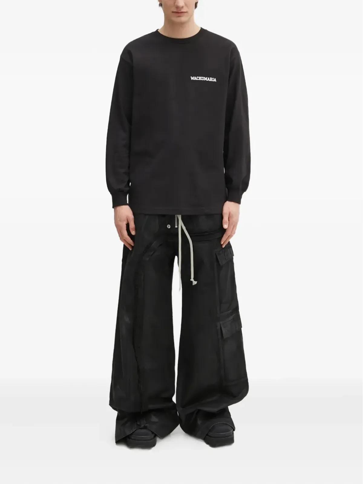 WACKO MARIA ハートプリント長袖Tシャツ - 画像2