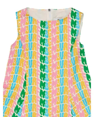 MSGM Kids ロゴプリント ノースリーブ ドレス - サムネイル3