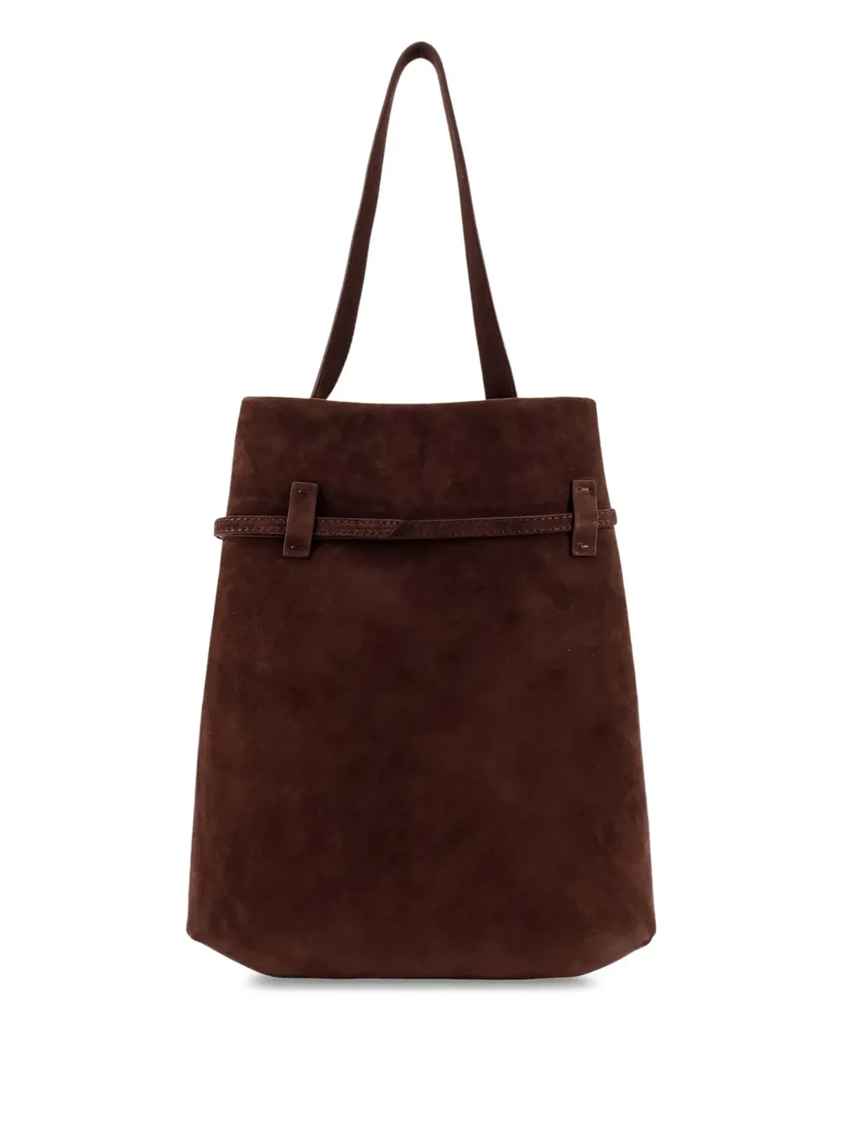 Manu Atelier Tote du Jour スエード バックル留め トートバッグ - ブラウン - 画像2
