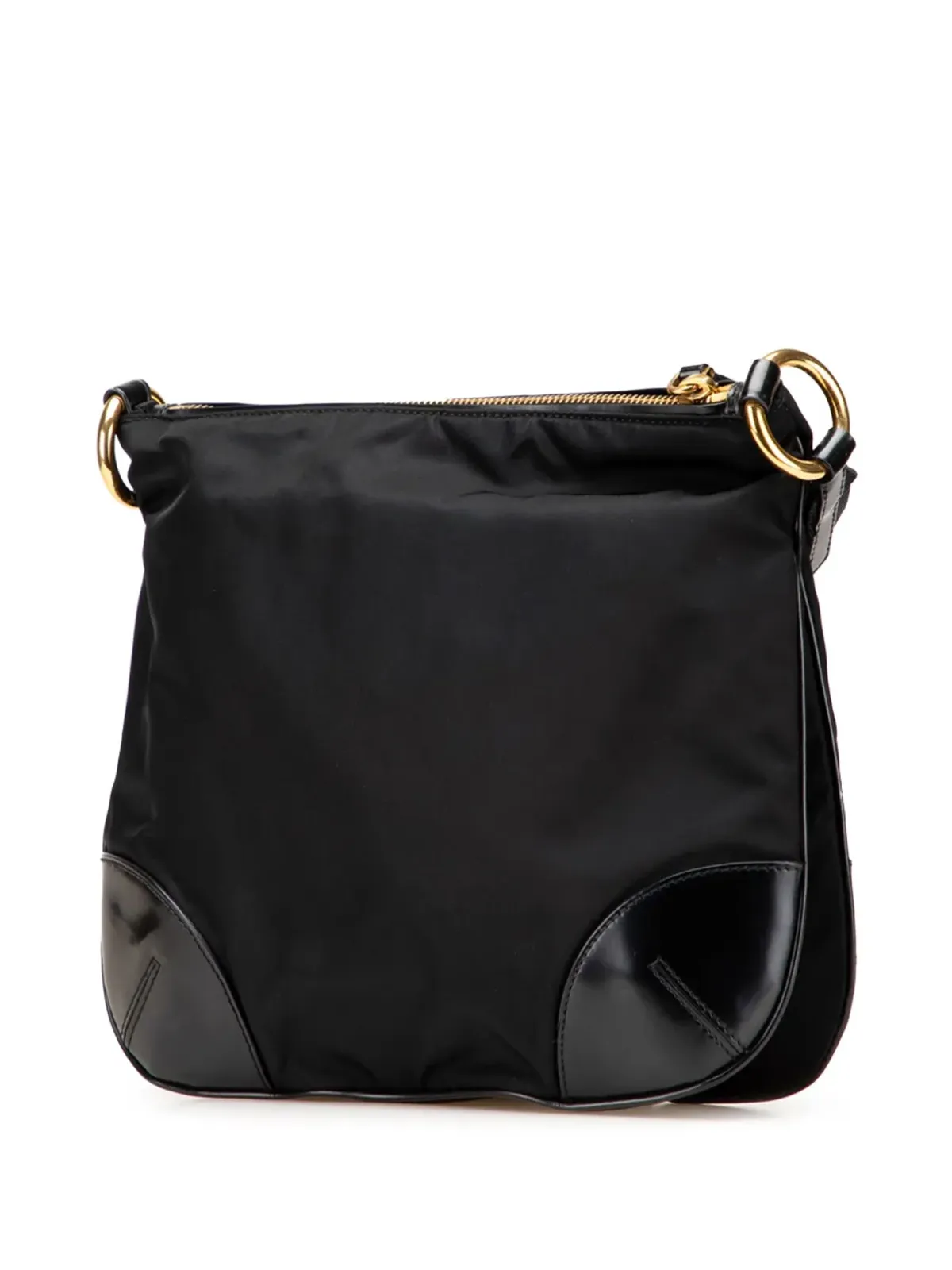 Prada Pre-Owned ビテロ トリムド テッソート ジップトップ クロスボディバッグ - 画像3