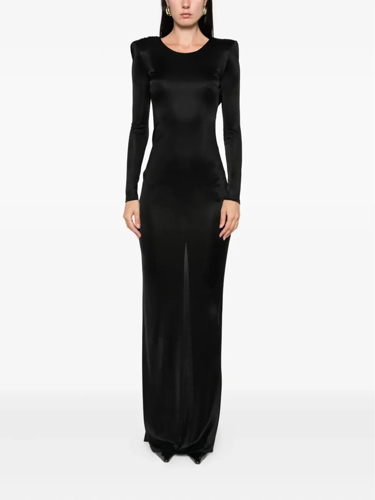 Elisabetta Franchi ロングスリーブマキシドレス - 画像3