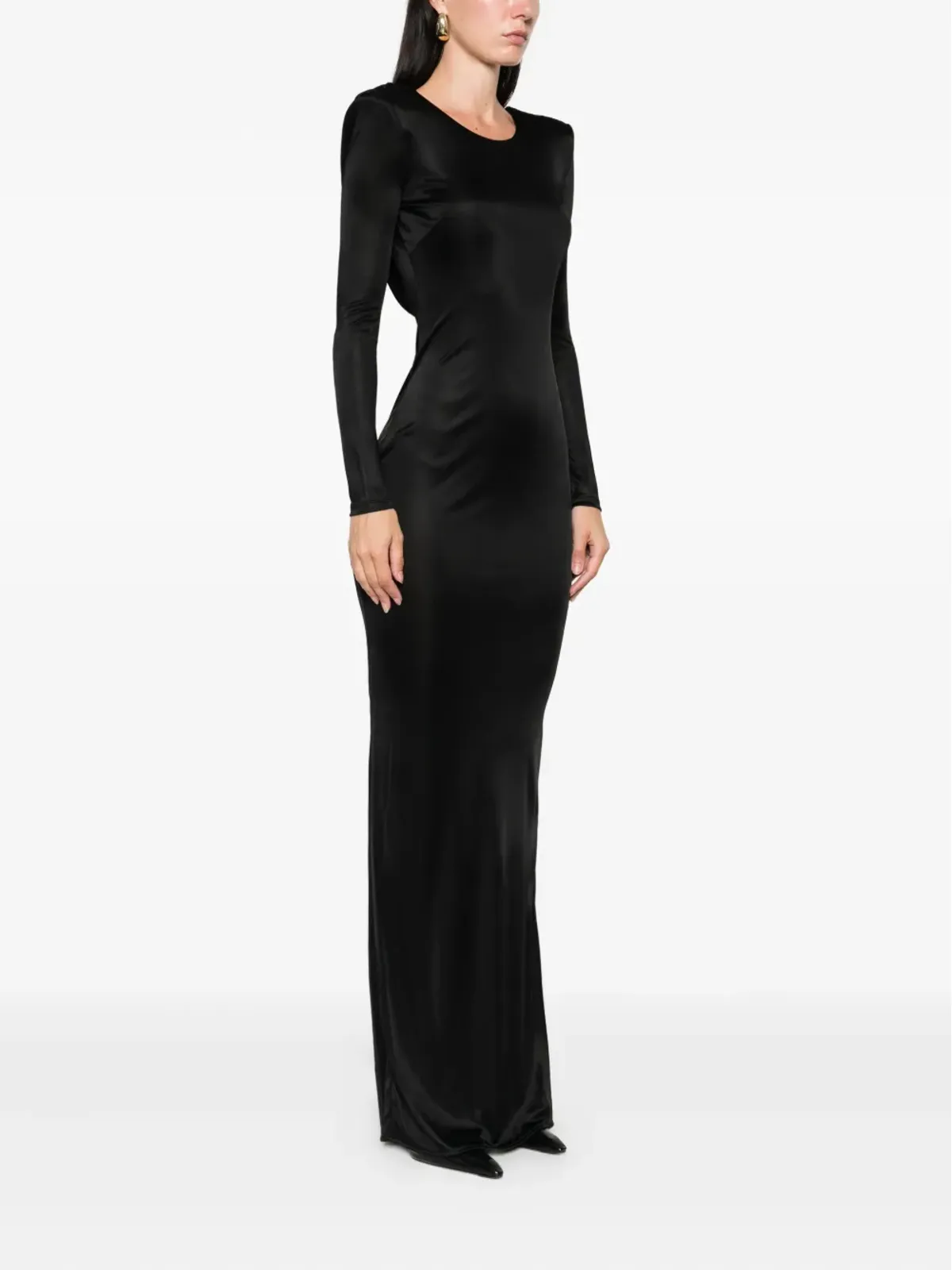 Elisabetta Franchi ロングスリーブマキシドレス - 画像4