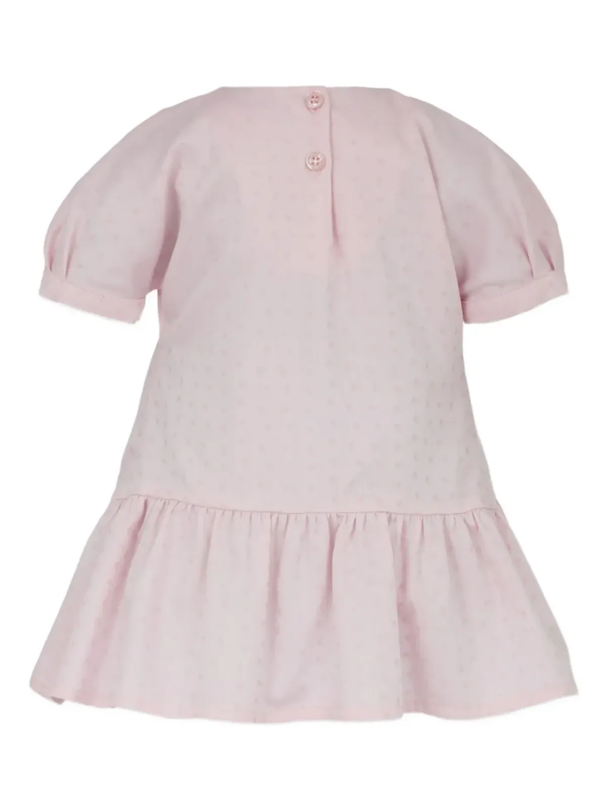 Emporio Armani Kids ロゴパターンのフリルドレス - 画像2