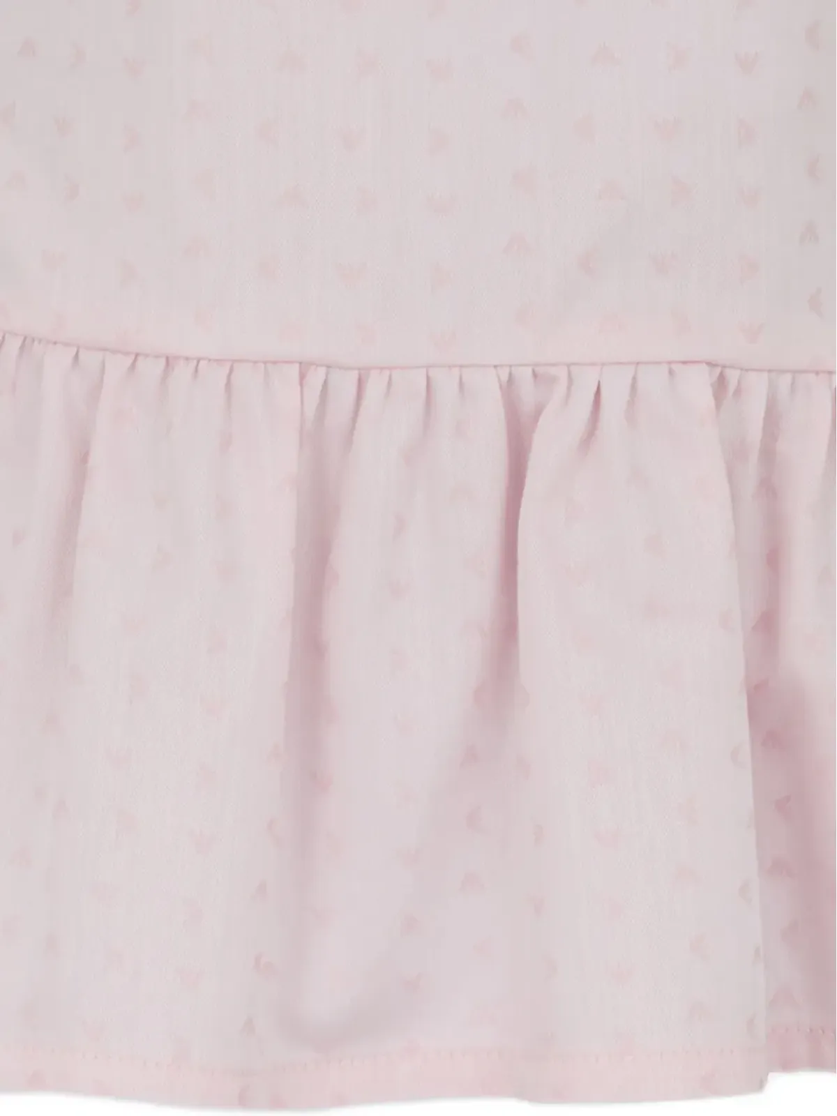 Emporio Armani Kids ロゴパターンのフリルドレス - 画像3