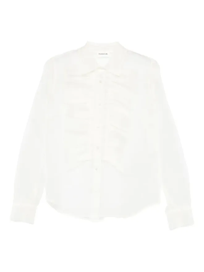 P.A.R.O.S.H. P.A.R.O.S.H. フリル入りシルクシャツの商品画像