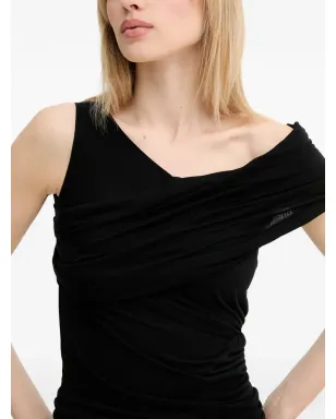 Rick Owens Lilies ドレープ入りノースリーブトップ - ブラック - サムネイル4