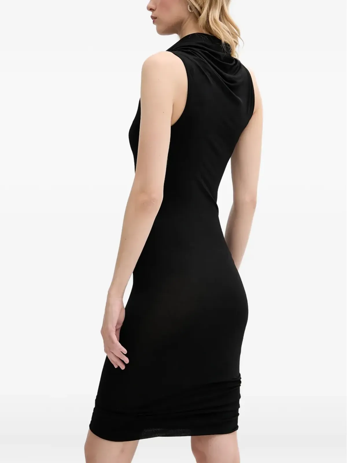 Rick Owens Lilies ノースリーブ ドレープ ミディドレス - 画像2