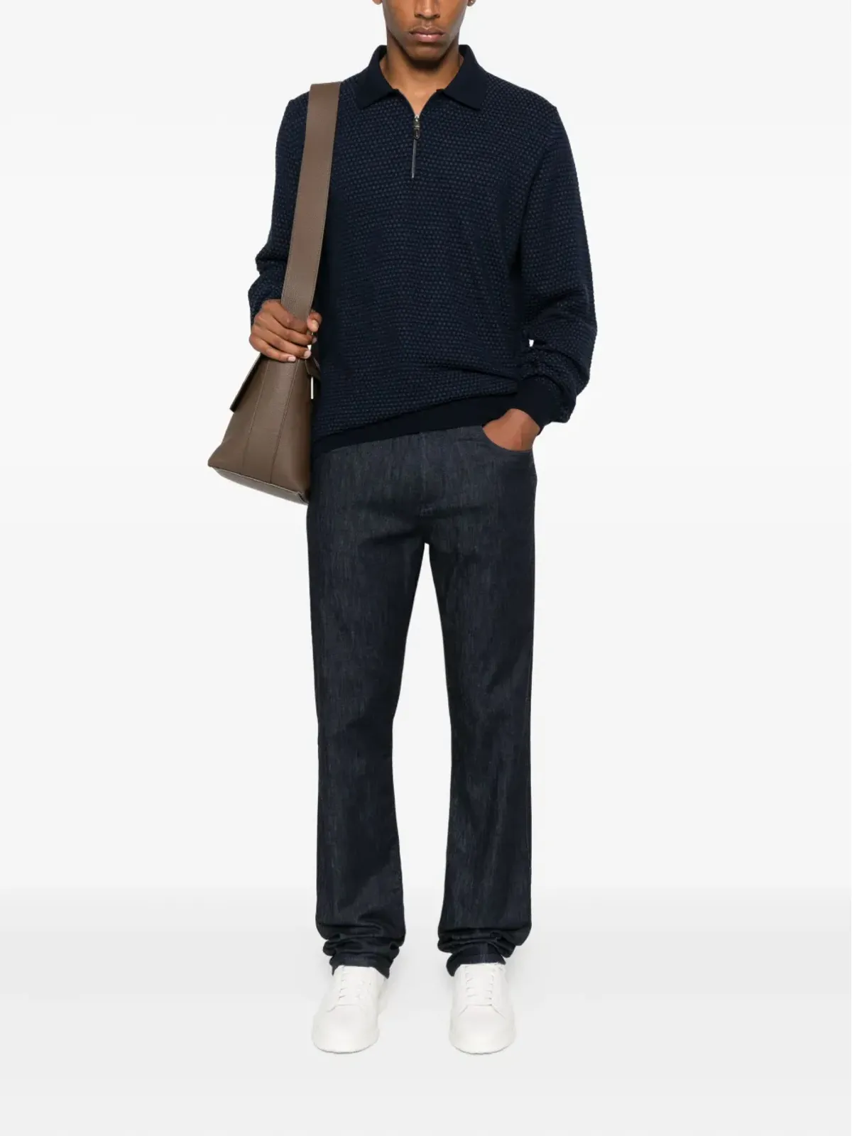 Canali ファイブポケットジーンズ ブルー - 画像2
