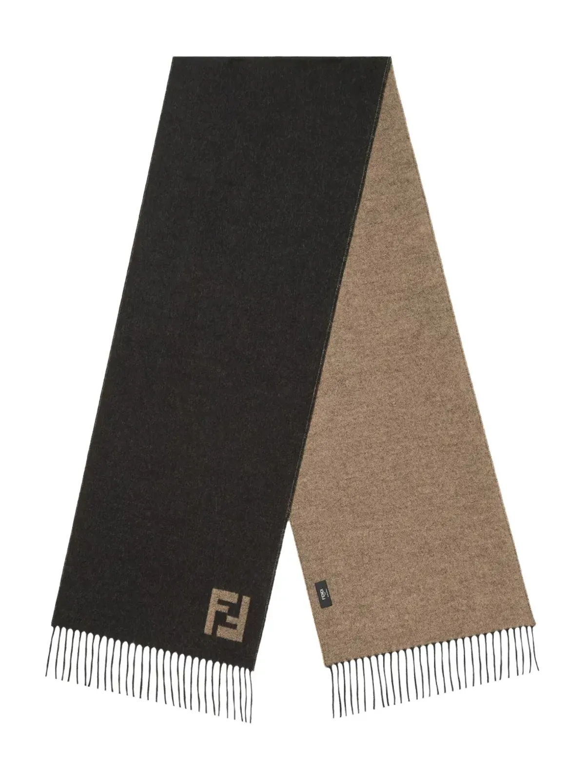 FENDI フリンジロゴディテールスカーフ - 画像2