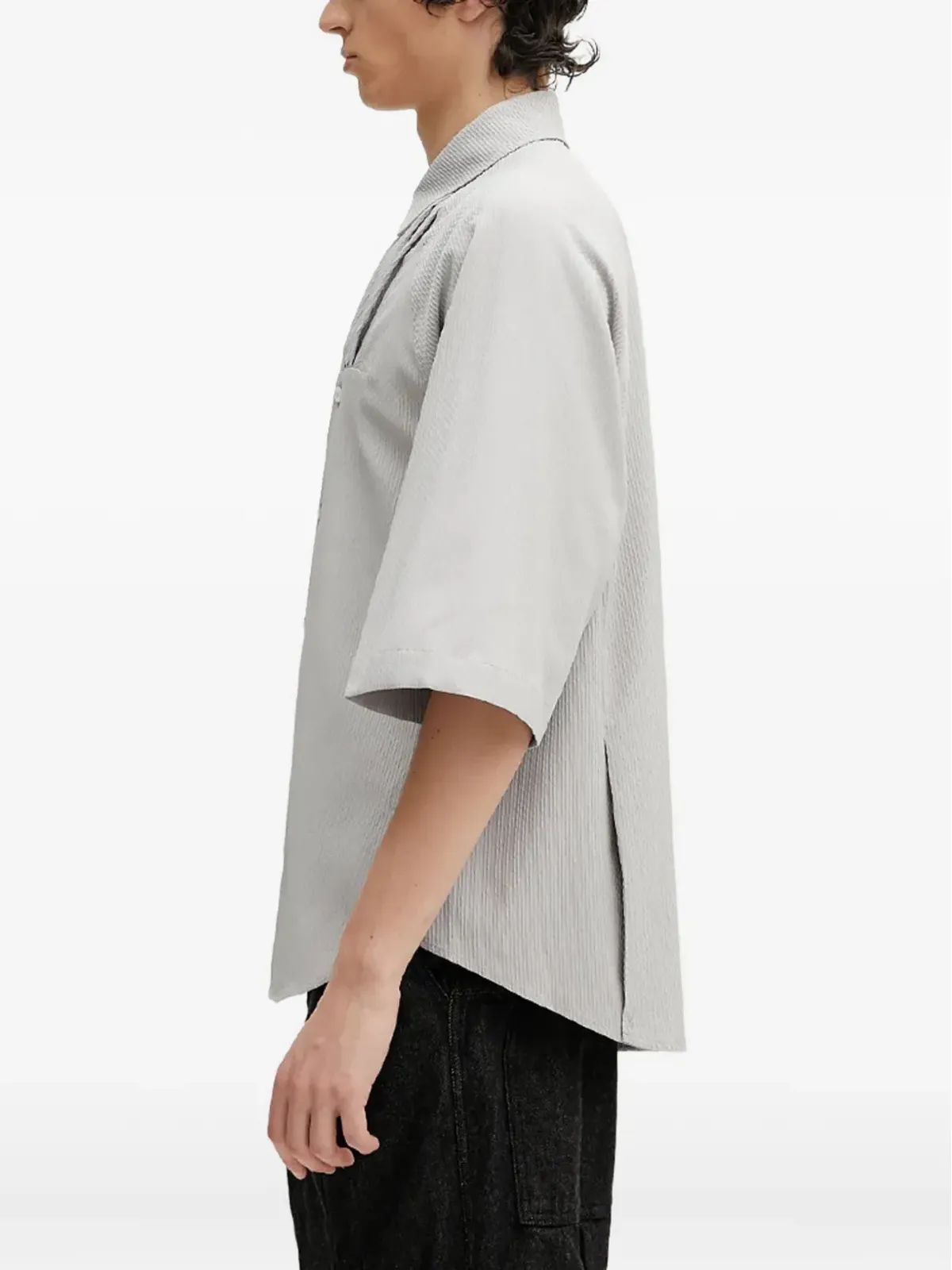 Ader Error プリーツ入り半袖シャツ - 画像3