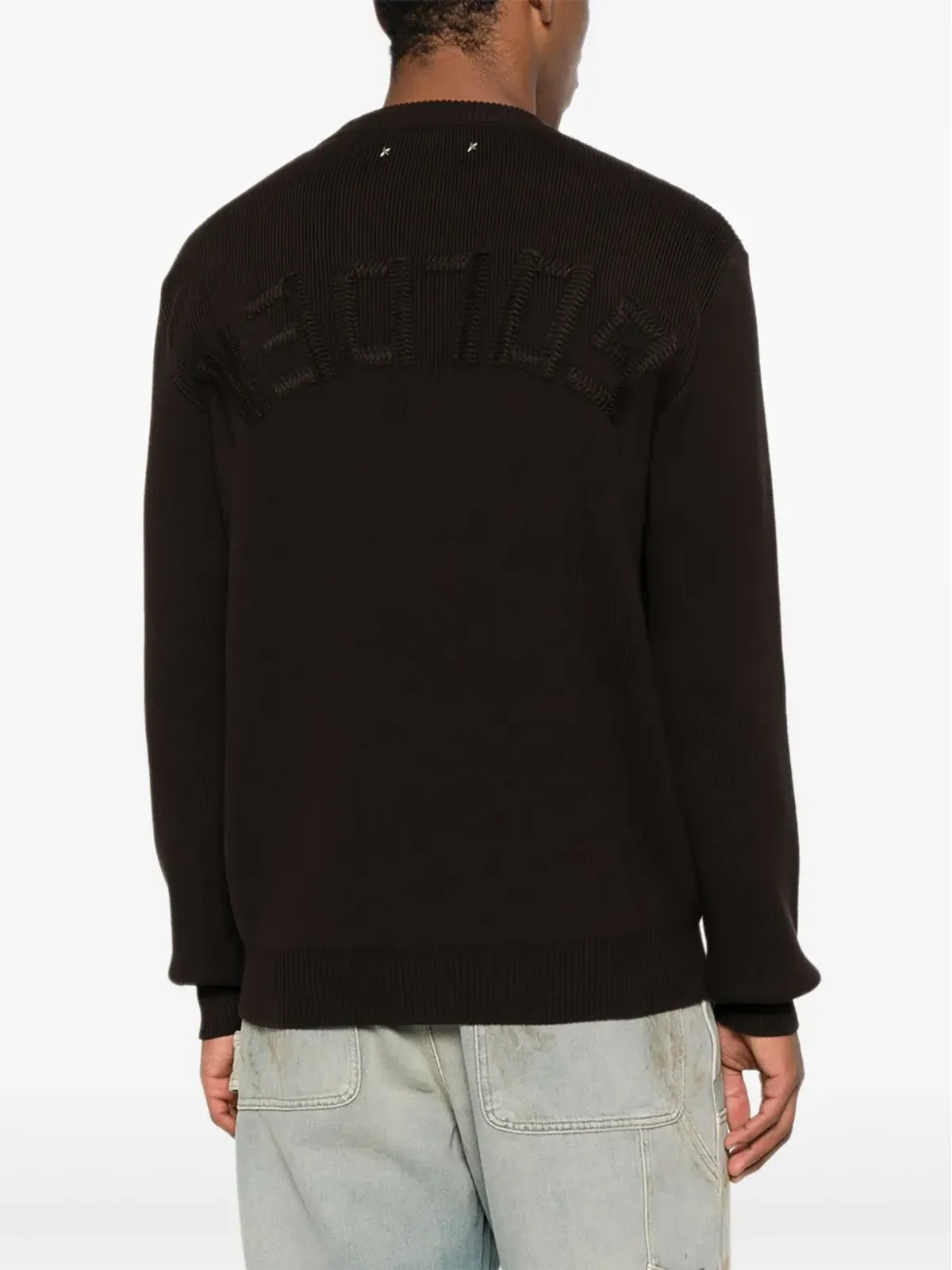 Golden Goose リブ編みクルーネックセーター - ブラウン - 画像2
