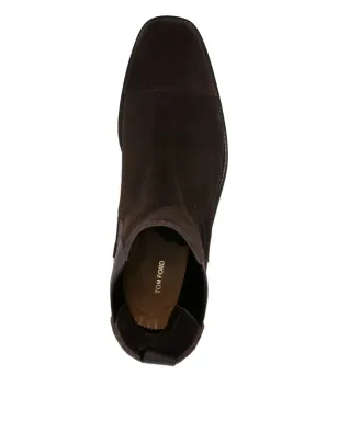 TOM FORD エラスティックパネルスエードブーツ - サムネイル4
