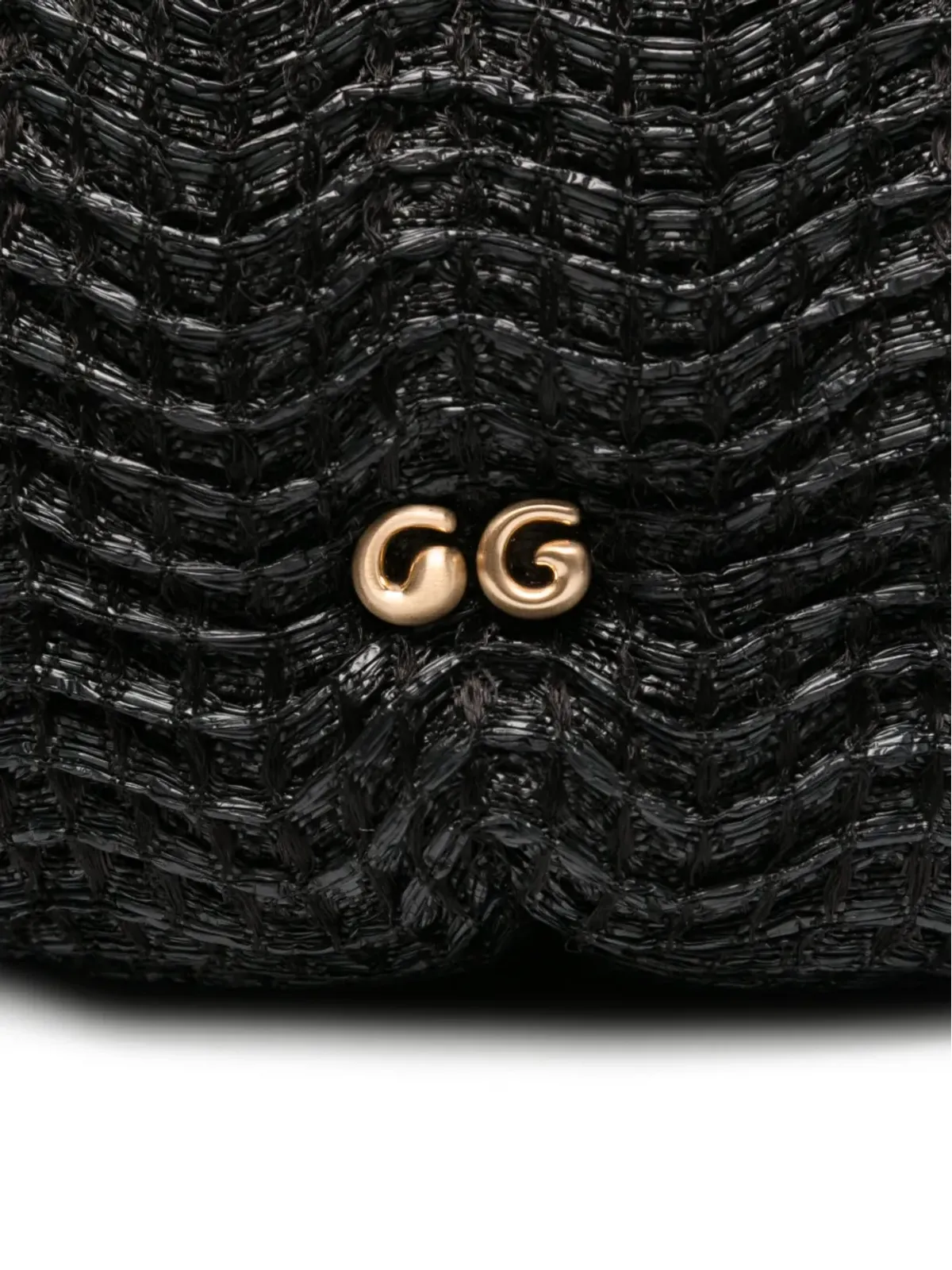 Cult Gaia Thais wave-textured top-handle tote bag - Black - 画像4