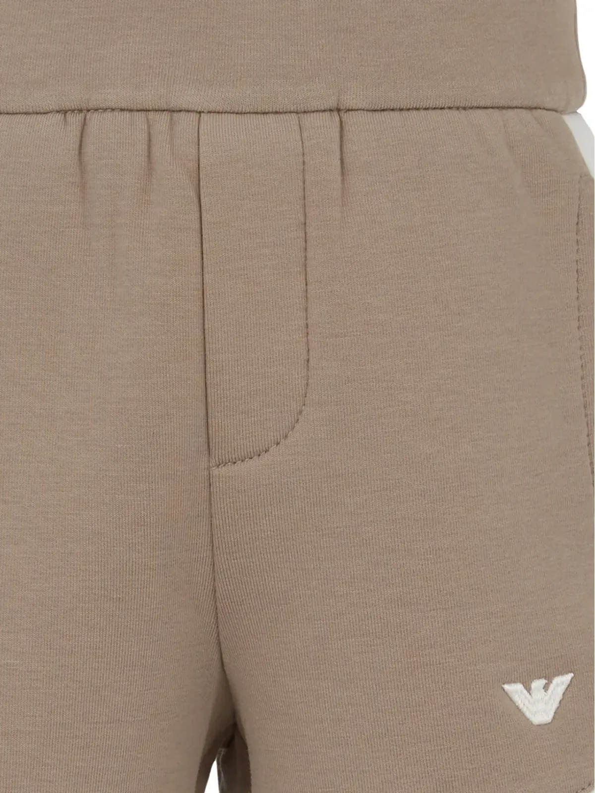 Emporio Armani Kids パネル付き ウエストゴムショートパンツ - Brown - 画像3