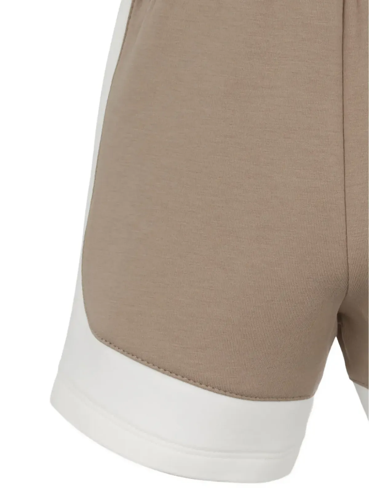 Emporio Armani Kids パネル付き ウエストゴムショートパンツ - Brown - 画像4