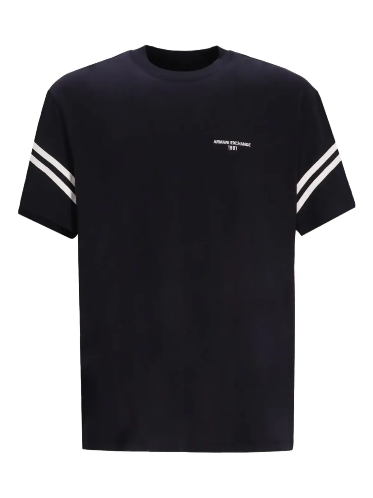 Armani Exchange 袖ストライプ コットン Tシャツ - 画像1