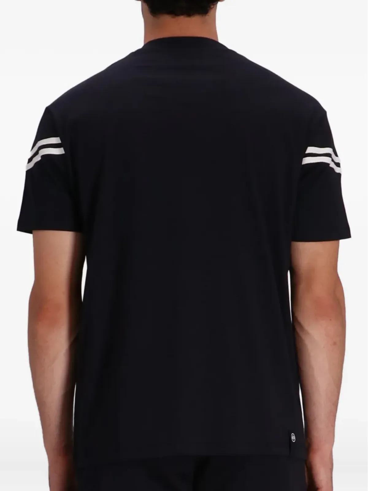 Armani Exchange 袖ストライプ コットン Tシャツ - 画像3