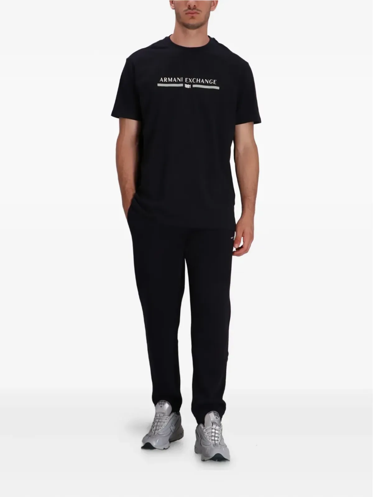Armani Exchange ロゴプリント コットンTシャツ - 画像2