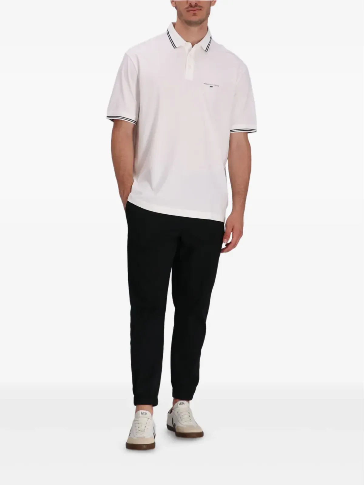 Armani Exchange ティップドカラー ポロシャツ - 画像2
