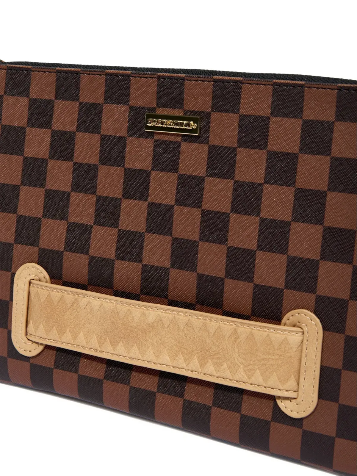 Sprayground Hennyville シャークチェック柄クラッチバッグ - 画像5
