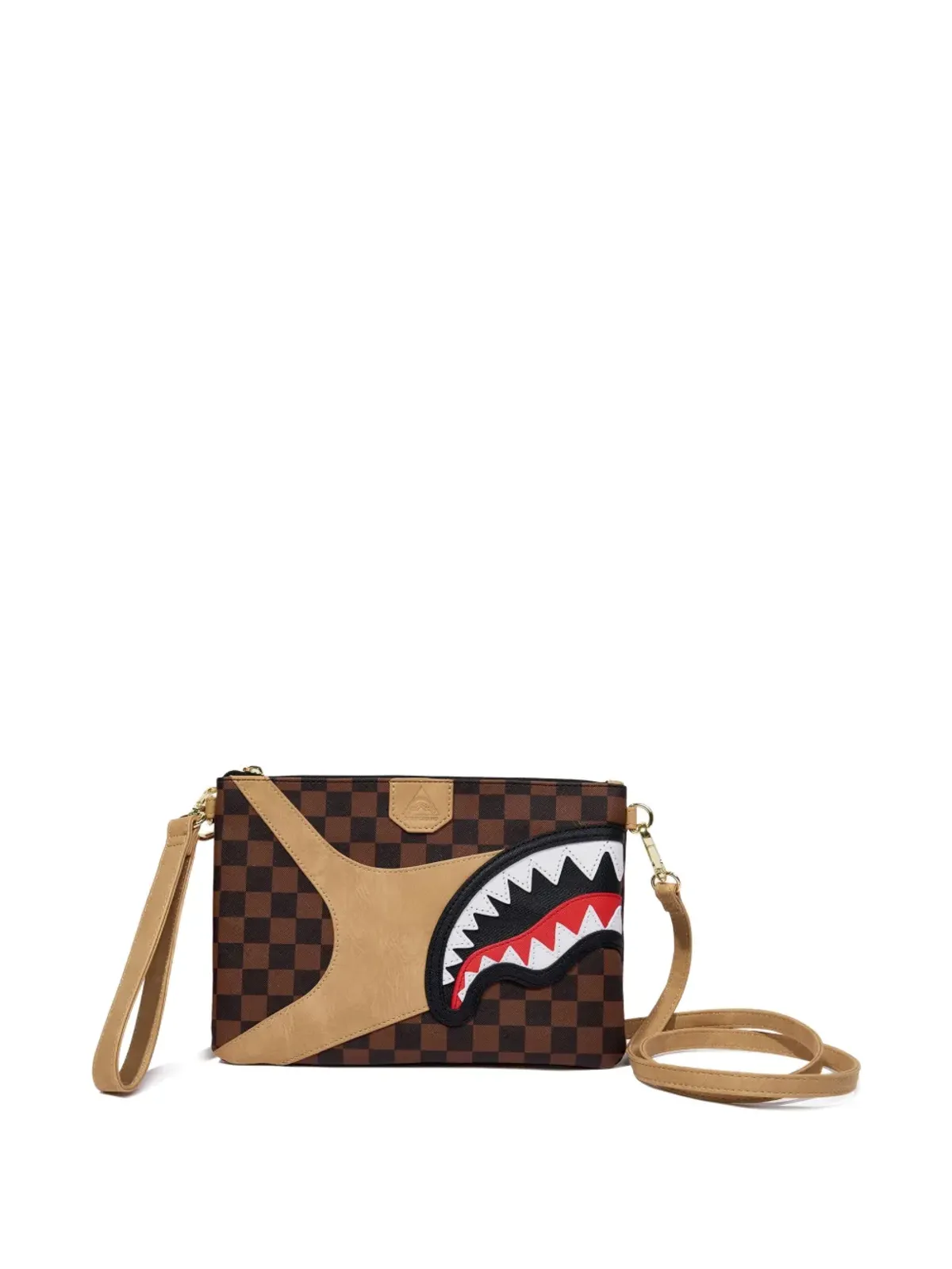Sprayground Hennyville シャークチェック柄クラッチバッグ - 画像2