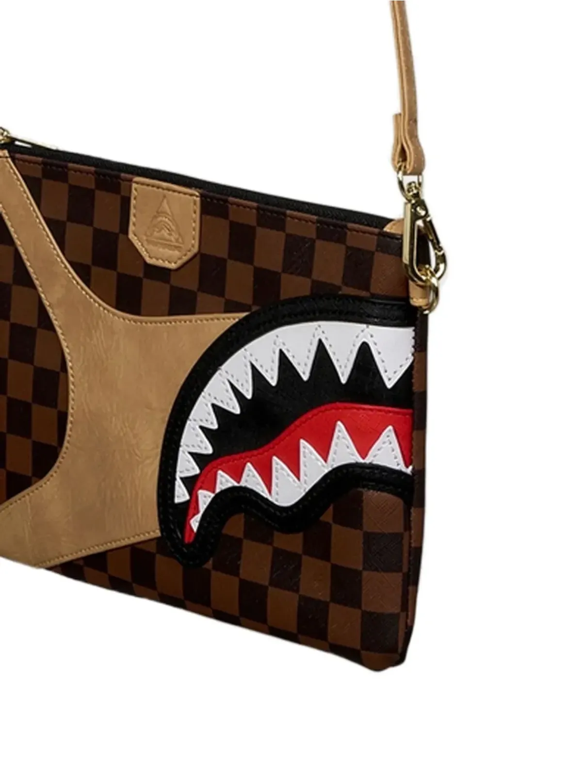 Sprayground Hennyville シャークチェック柄クラッチバッグ - 画像4