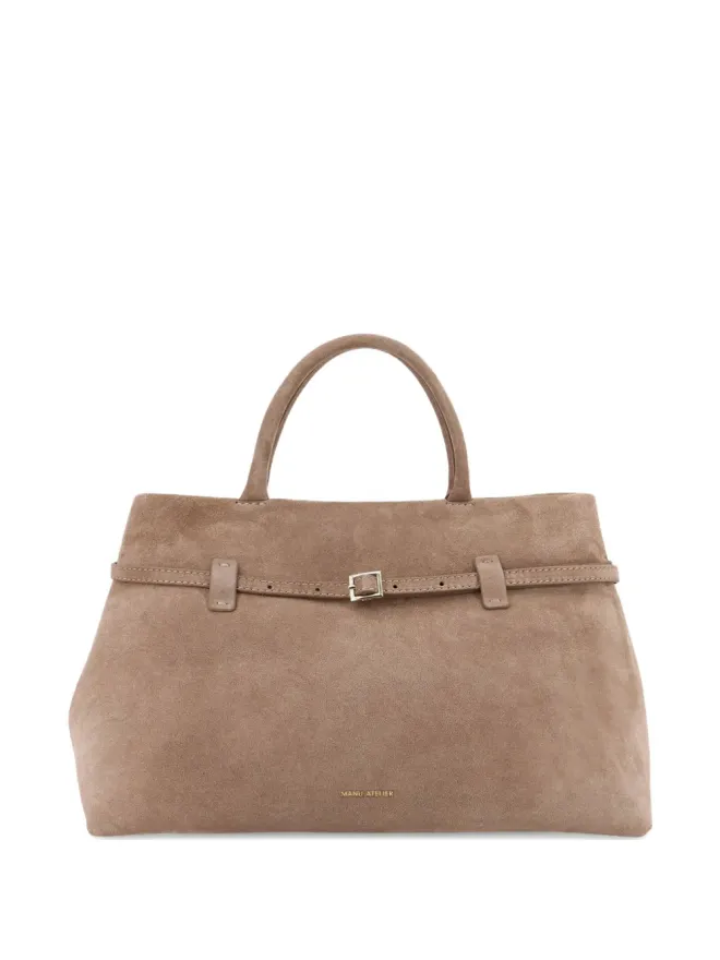Manu Atelier Manu Atelier Le Cambon 35 バックル式スエードハンドバッグの商品画像