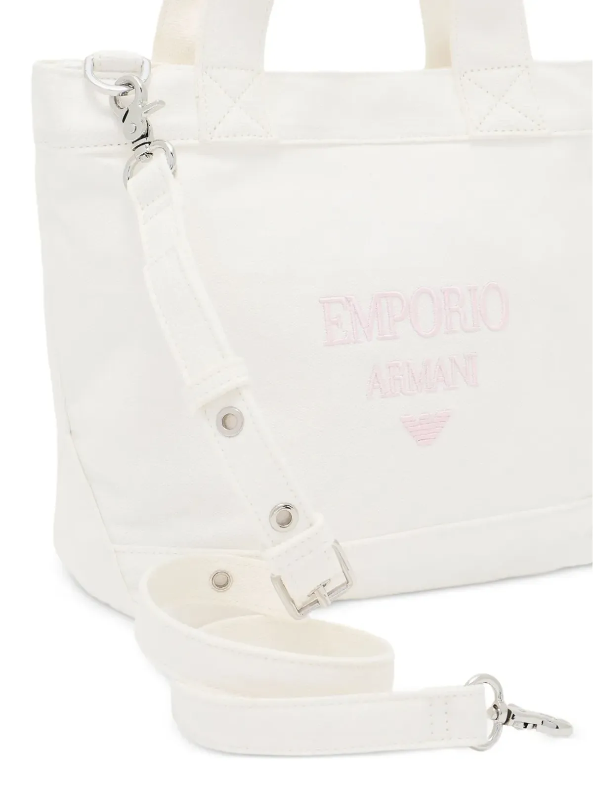Emporio Armani Kids ロゴ刺繍トートバッグ - 画像5