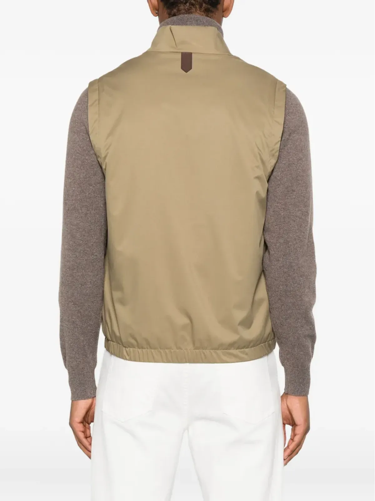 Canali ジレ（ジップファスナー付き・グリーン） - 画像4