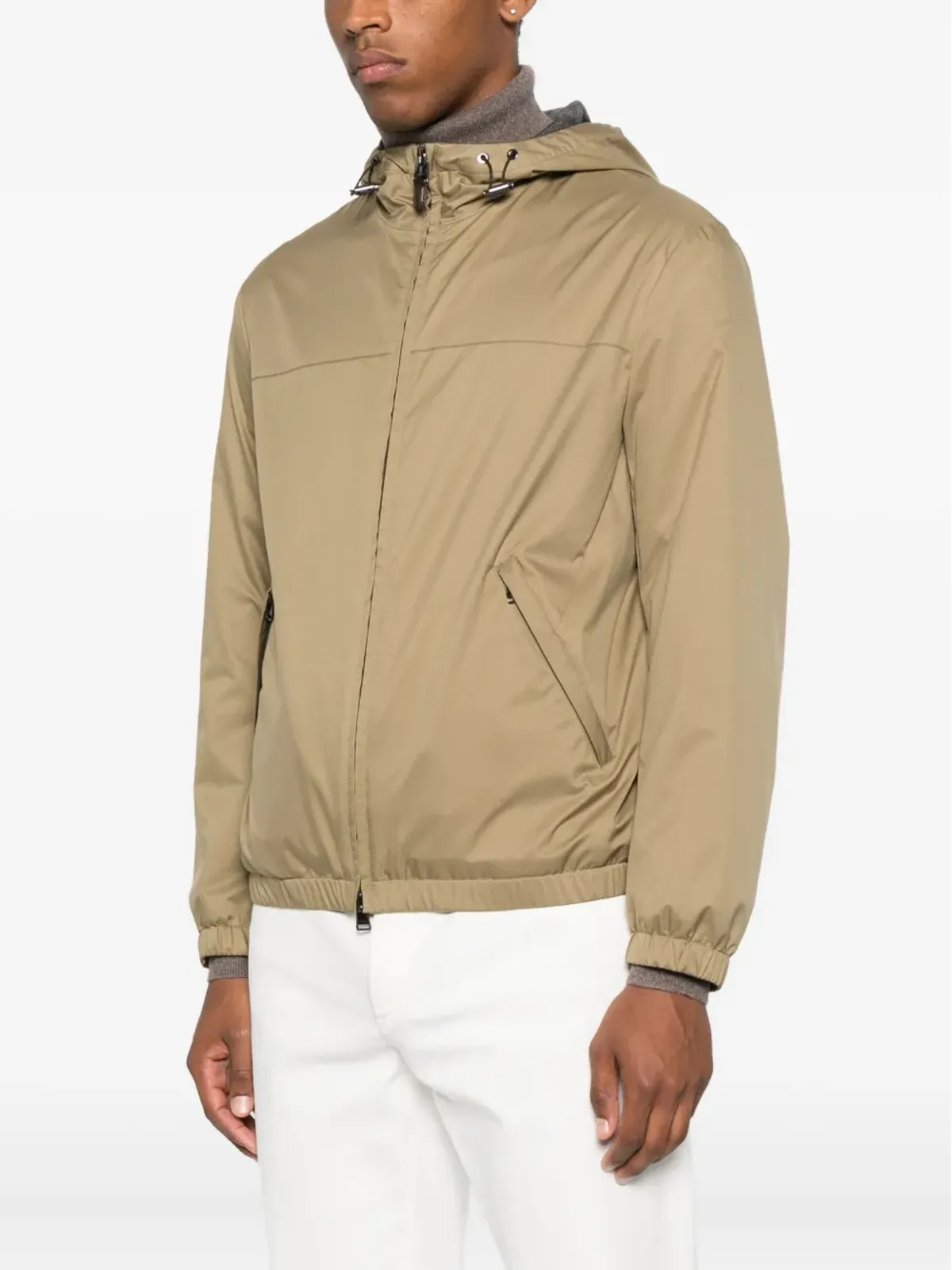 Canali ジップファスナー付きフードジャケット - 画像3