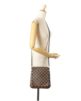 Louis Vuitton ビンテージ 2004 ダミエ・エベヌ Musette Salsa ロングストラップ クロスボディバッグ ブラウン - サムネイル2
