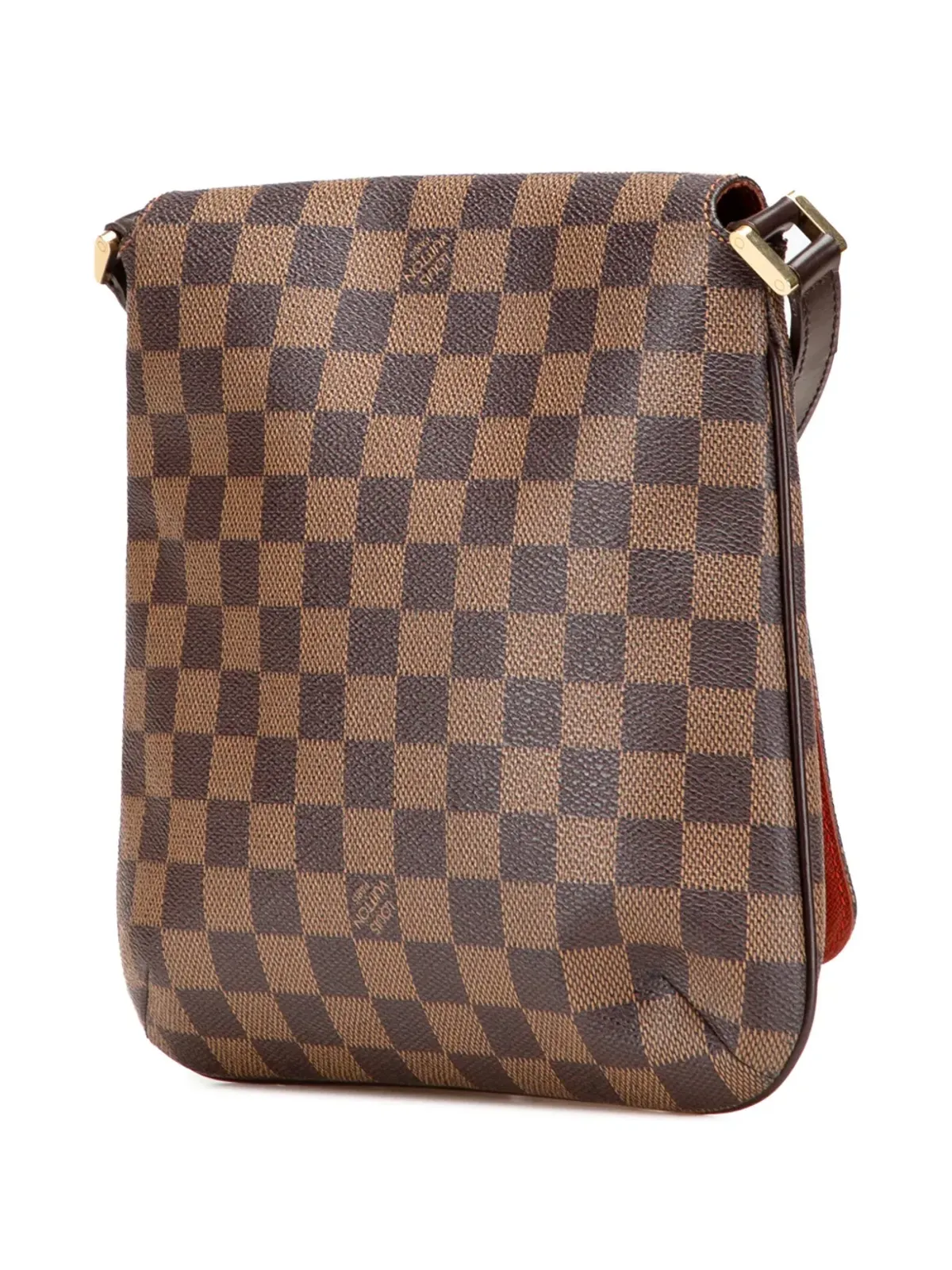 Louis Vuitton ビンテージ 2004 ダミエ・エベヌ Musette Salsa ロングストラップ クロスボディバッグ ブラウン - 画像3