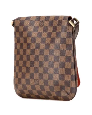 Louis Vuitton ビンテージ 2004 ダミエ・エベヌ Musette Salsa ロングストラップ クロスボディバッグ ブラウン - サムネイル3