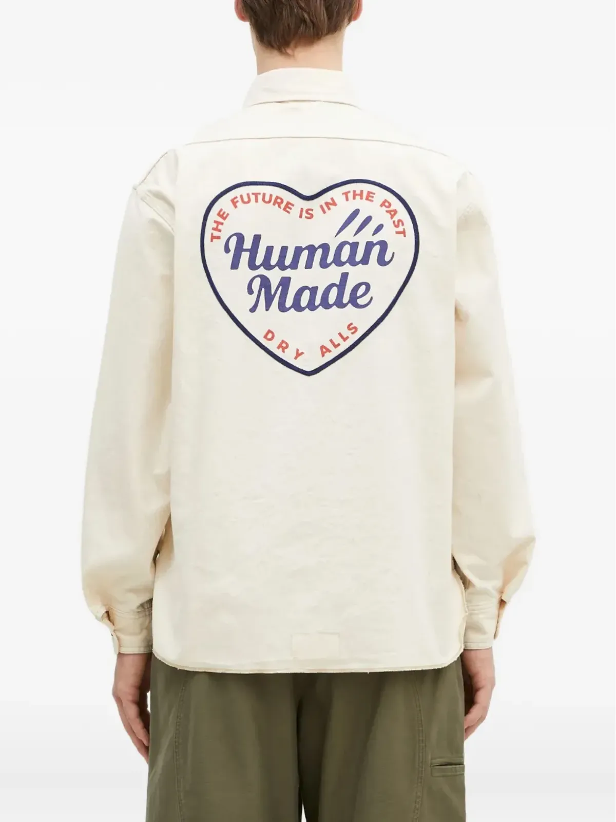 Human Made ハートロゴ半ジップシャツ - 画像4