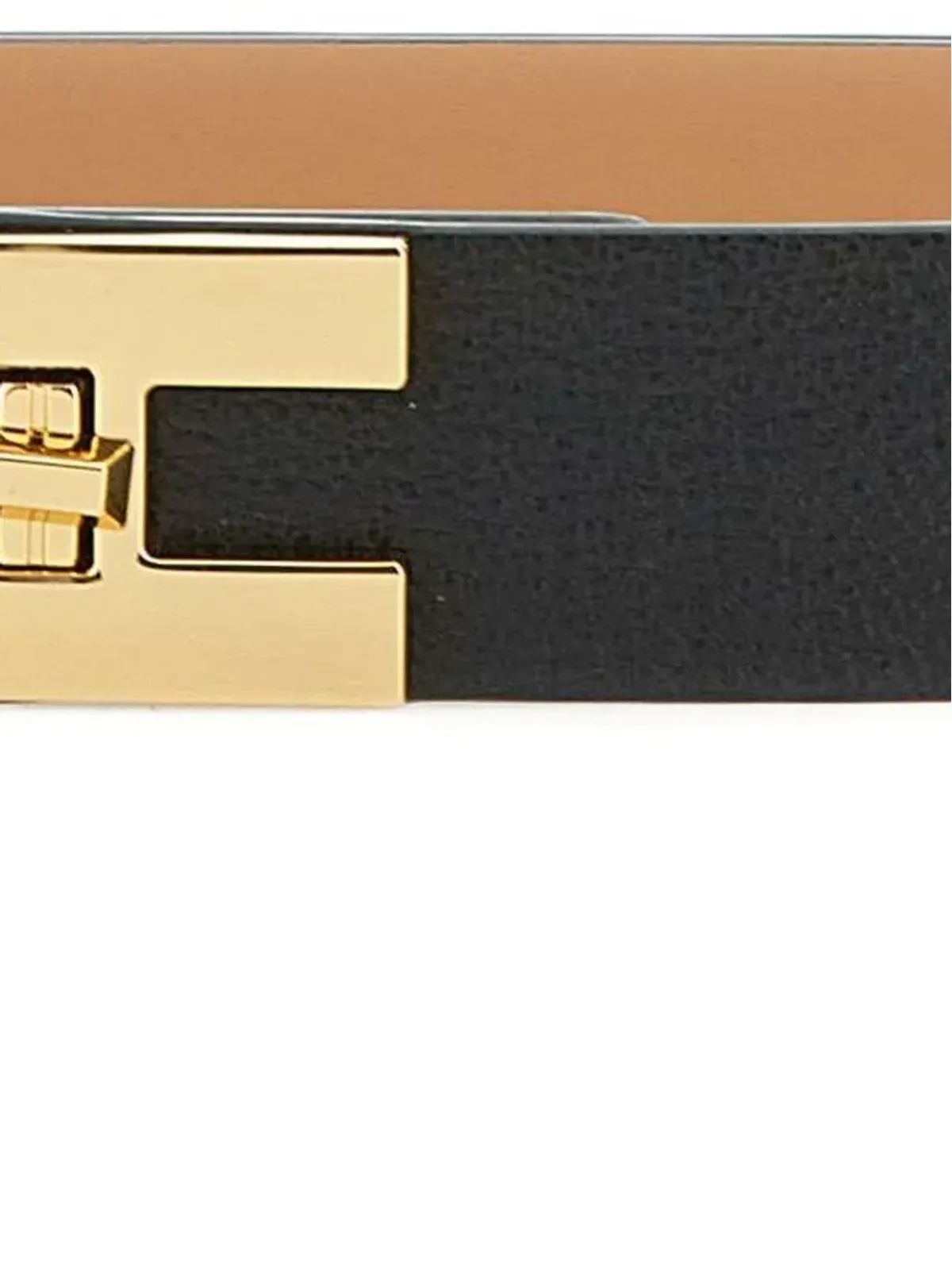 Elisabetta Franchi ロゴバックルベルト - ブラック - 画像3