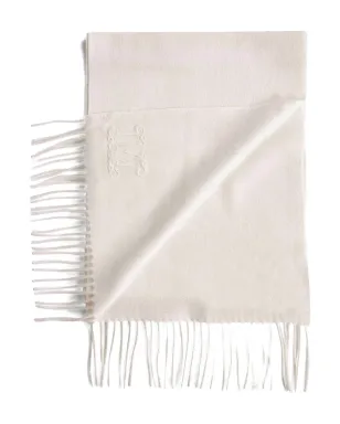 Max Mara 刺繍ロゴフリンジスカーフ - サムネイル2