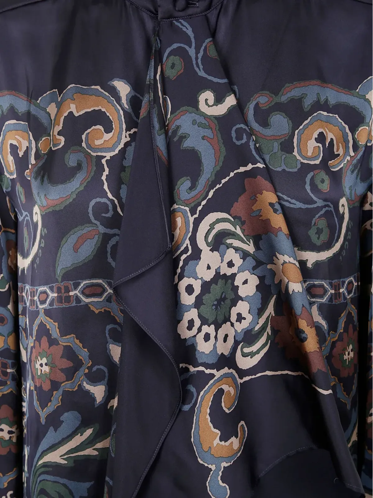 sacai 花柄プリント フリル ミニドレス - Blue - 画像3