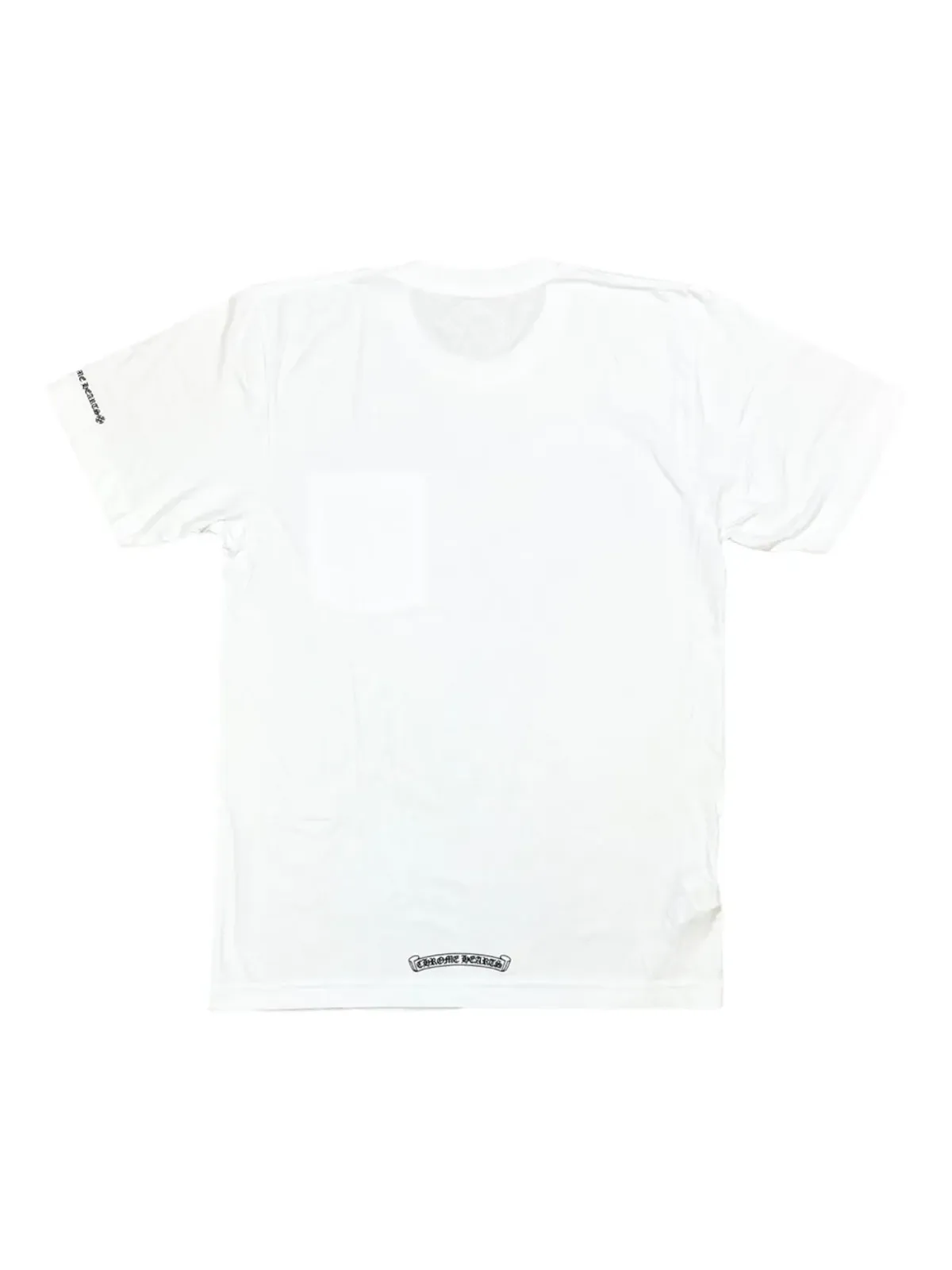 Chrome Hearts ネックロゴ入りホワイトTシャツ - 画像2