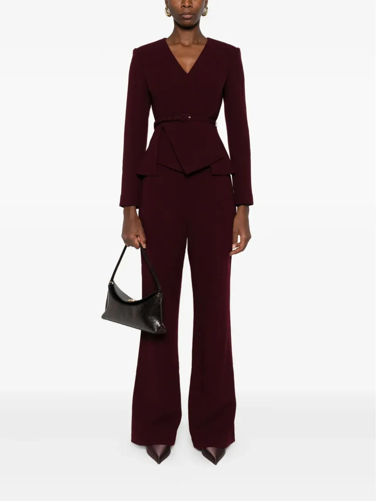 Roland Mouret ポケットディテール フレアパンツ - 画像2