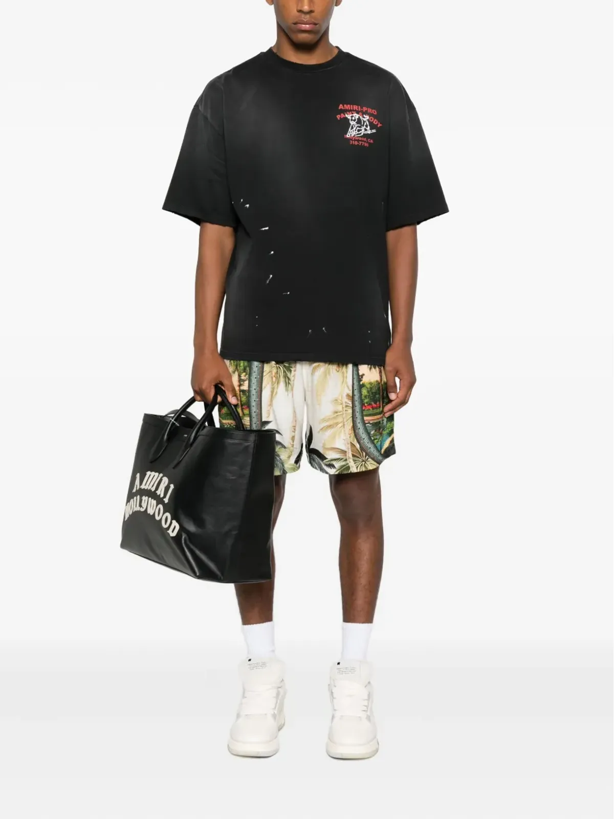 AMIRI モザイクプリントショーツ - 画像2